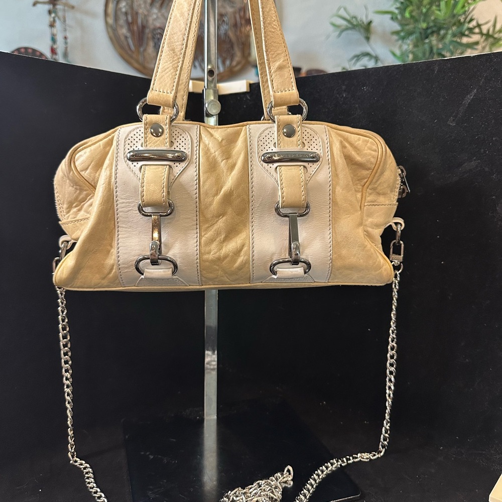 Balenciaga Vintage Cream and Beige Leather Shoulder Bag /Crossbody - Picture 2 of 16